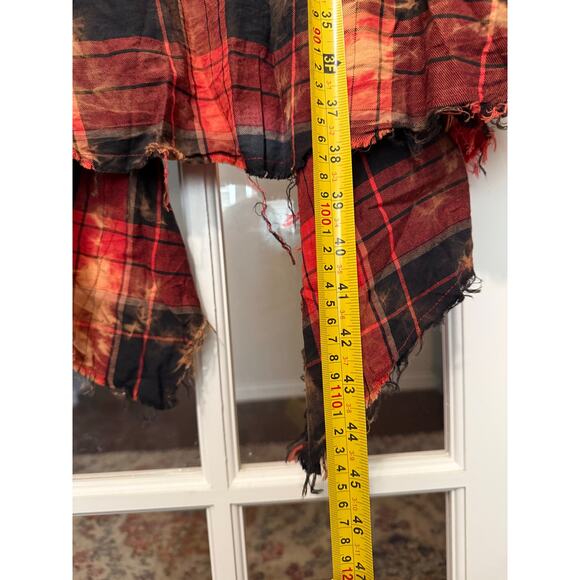 Savannah Jane duster vest southwestern grunge cactus embroidered raw edges Large - Picture 9 of 11